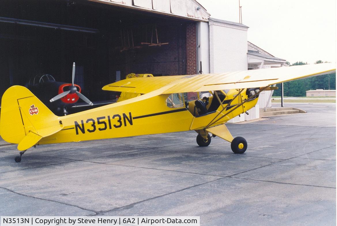 N3513N, 1947 Piper J3C-65 Cub C/N 22743, Soloed 3513N at Griffin Spalding County Airport '96