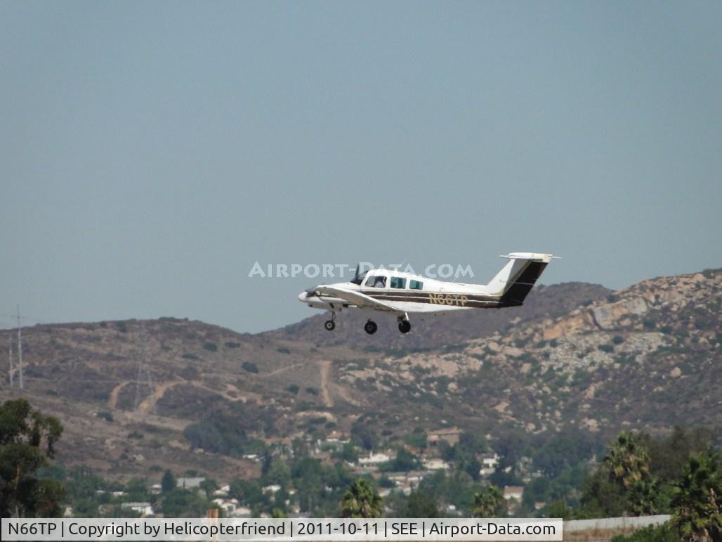 N66TP, 1979 Beech 76 Duchess C/N ME-164, Airborne from runway 27