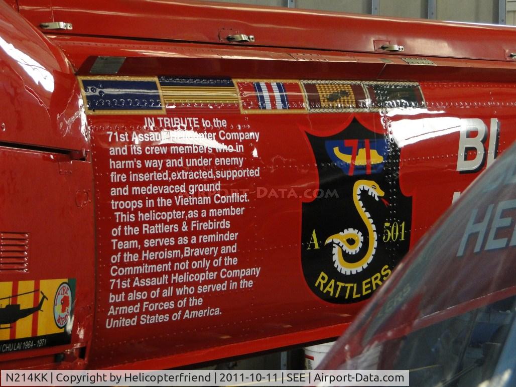 N214KK, 1964 Bell UH-1H Iroquois C/N 4267 (64-13560), Tribute to the All The Hero's of the Viet Nam era