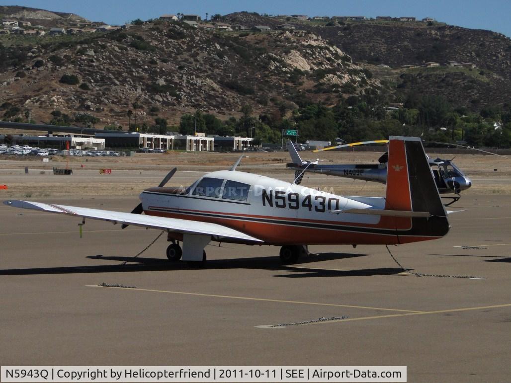 N5943Q, 1965 Mooney M20C Ranger C/N 3187, Parked outside Admin Office