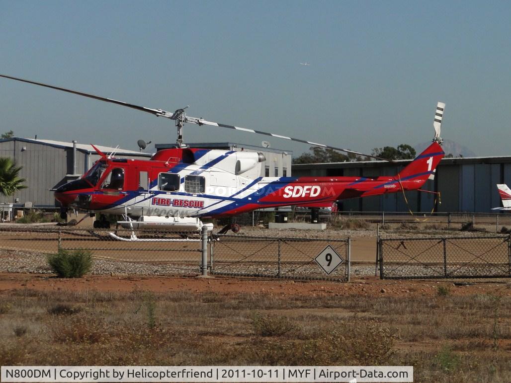 N800DM, 1980 Bell 212 C/N 31147, Parked and ready for callout when needed