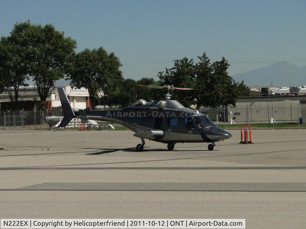 N222EX, 1980 Bell 222 C/N 47043, Taxiing to runway 26R for take off