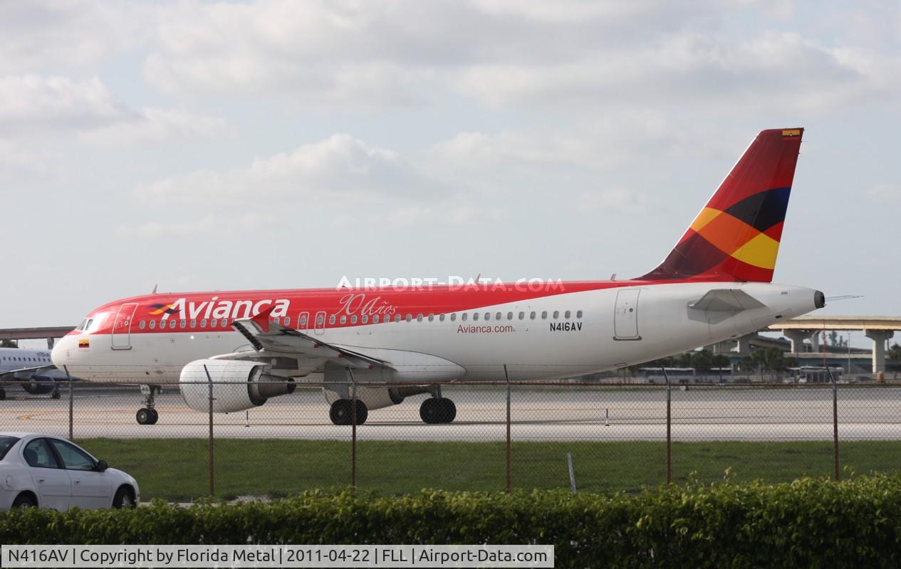 N416AV, 2010 Airbus A320-214 C/N 4167, Avianca A320