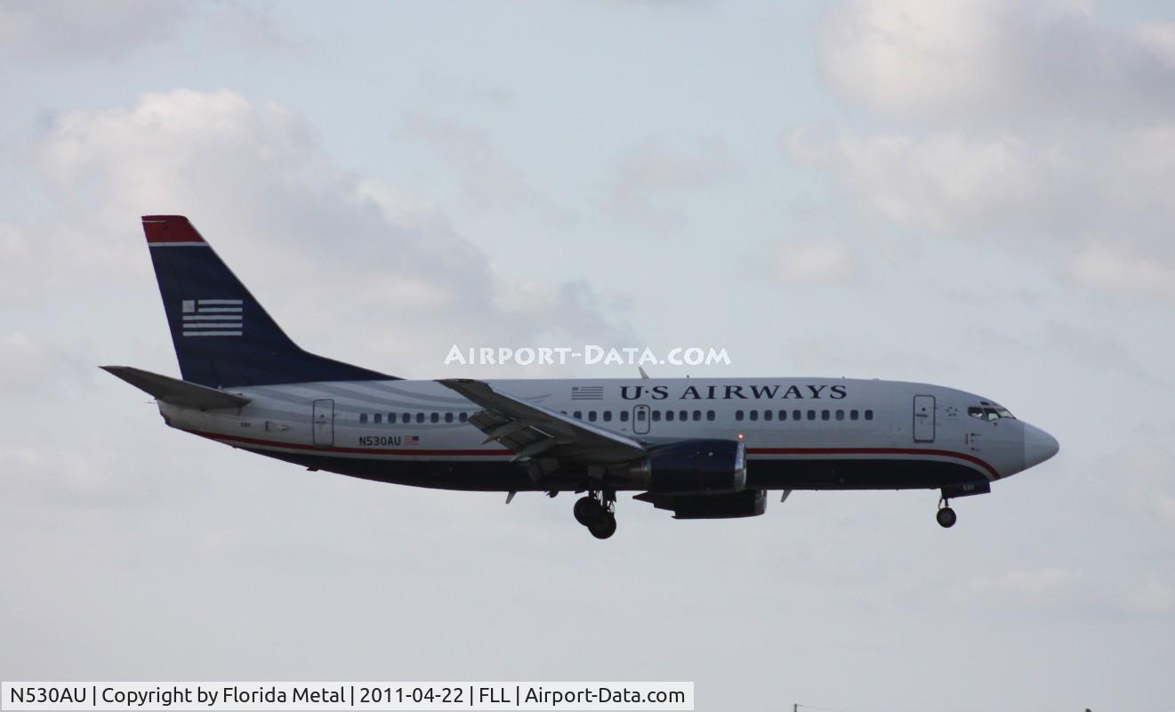 N530AU, 1989 Boeing 737-3B7 C/N 24412, US Airways 737