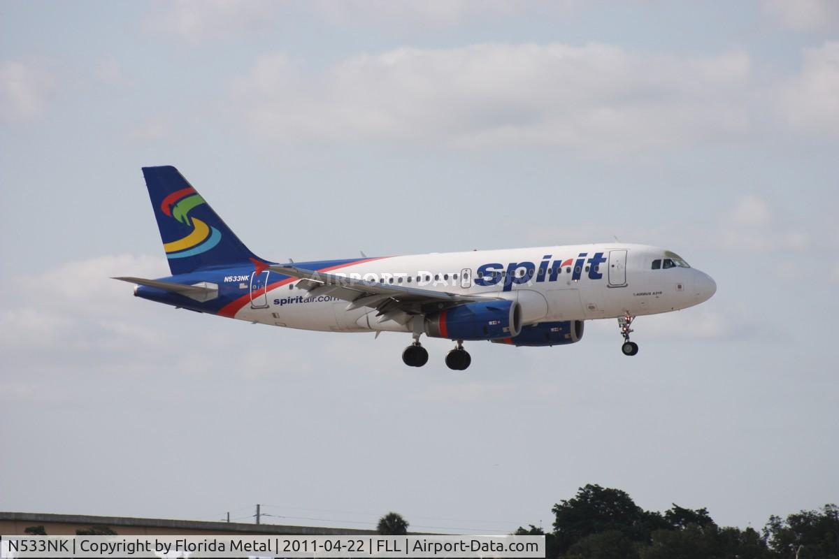 N533NK, 2008 Airbus A319-132 C/N 3393, Spirit A319