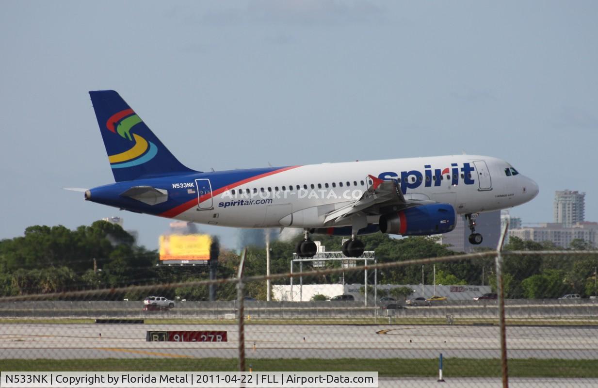N533NK, 2008 Airbus A319-132 C/N 3393, Spirit A319