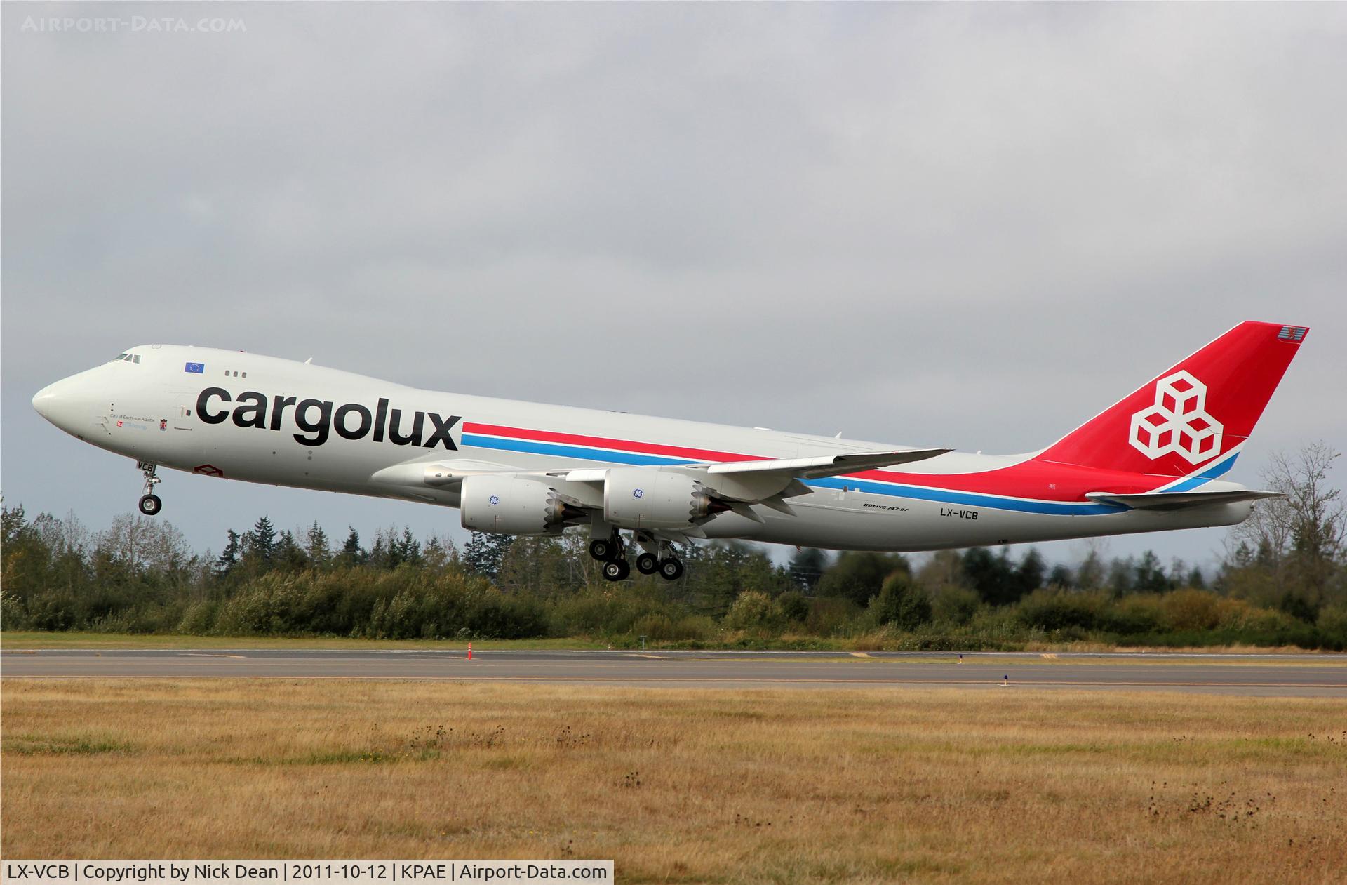 LX-VCB, 2010 Boeing 747-8R7F C/N 35806, KPAE/PAE Delivery of the first 747-800 all the way to KSEA as CLX1JS
