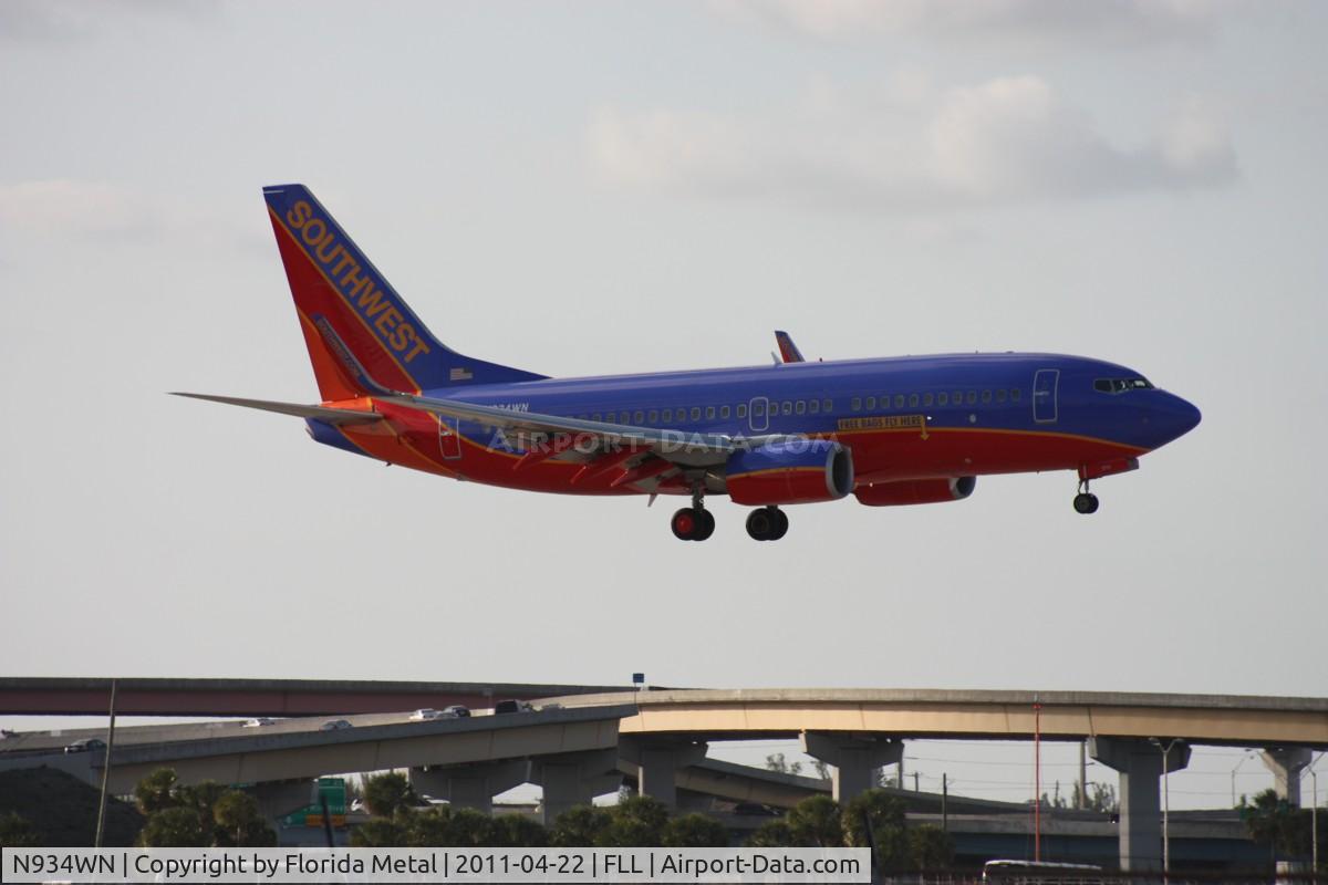 N934WN, 2009 Boeing 737-7H4 C/N 36642, Southwest 737