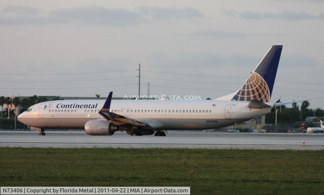 N73406, 2001 Boeing 737-924 C/N 30123, Continental 737
