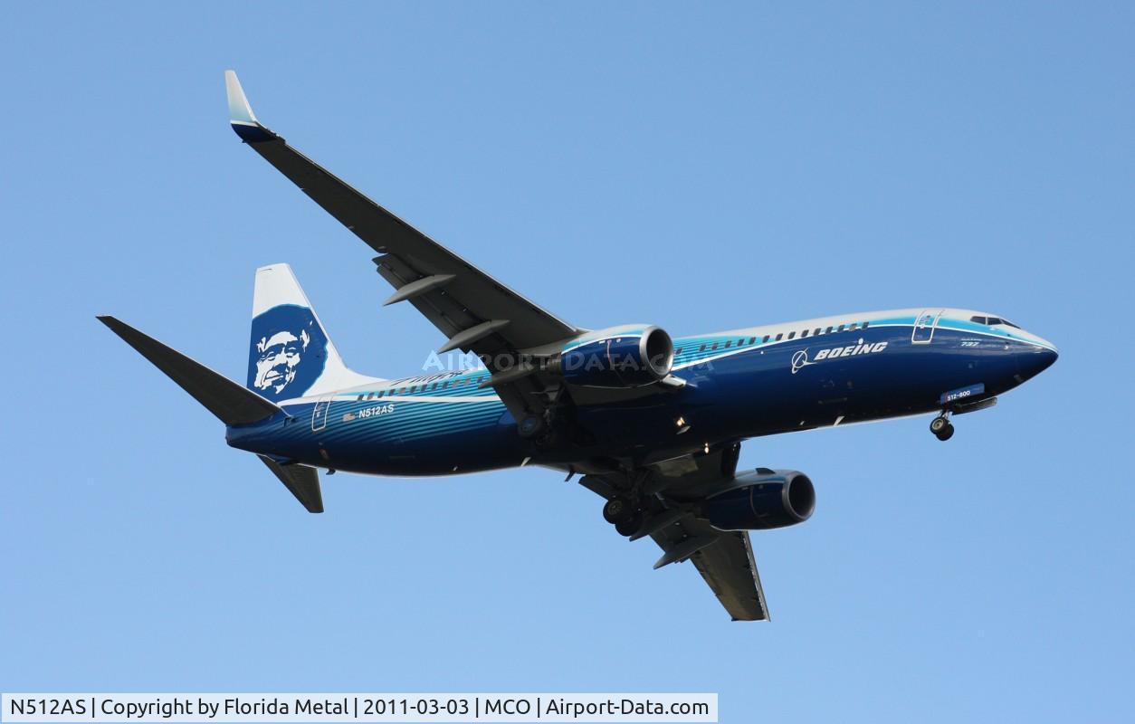 N512AS, 2008 Boeing 737-890 C/N 39043, Alaska Boeing colors