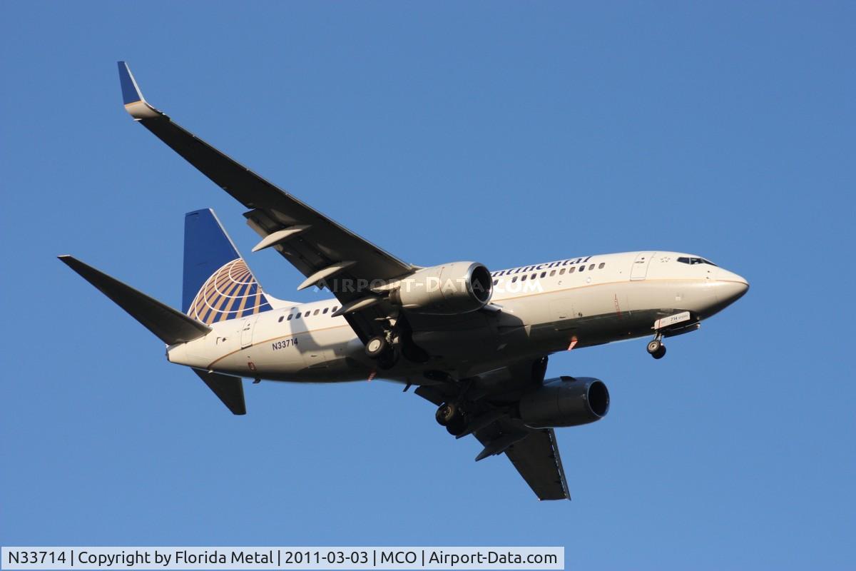 N33714, 1998 Boeing 737-724 C/N 28785, Continental 737-700