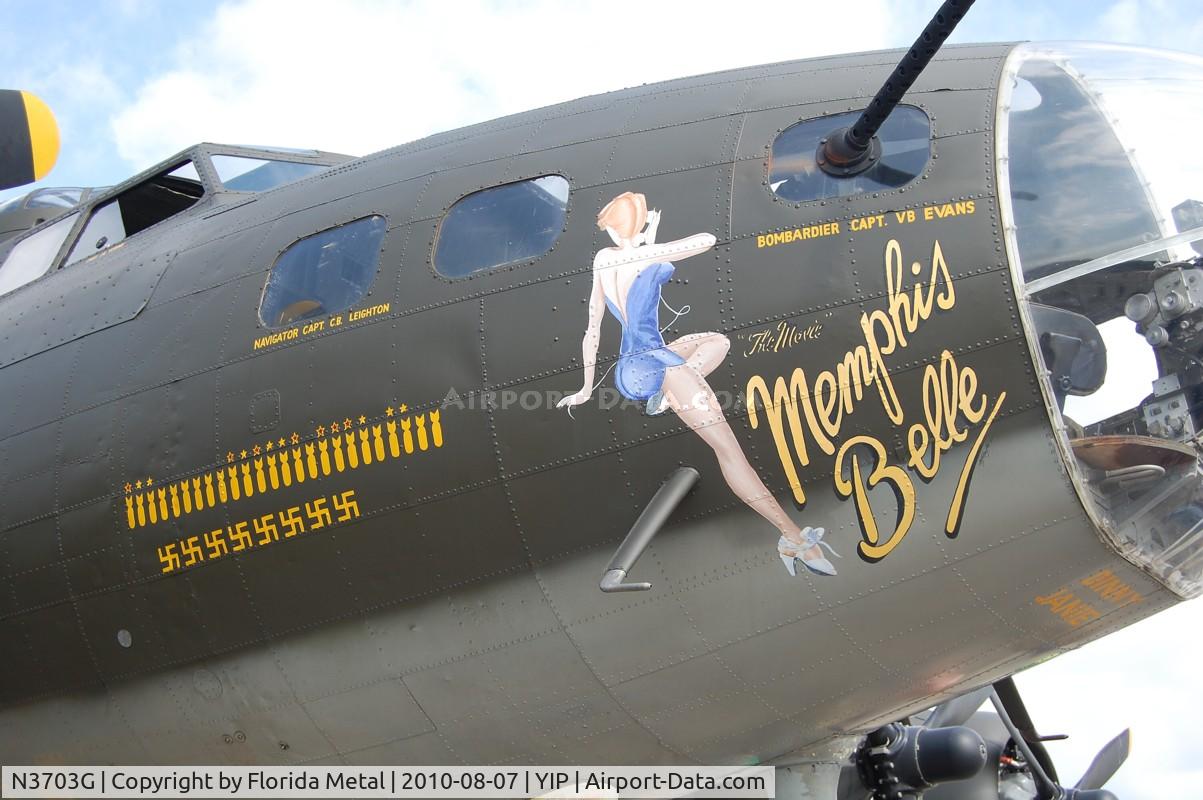 N3703G, 1945 Boeing B-17G Flying Fortress C/N 44-83546-A, The Movie Memphis Belle