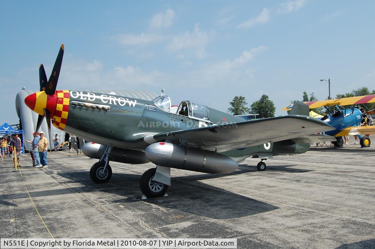 N551E, 1943 North American P-51B-1NA Mustang C/N 102-24700, Old Crow