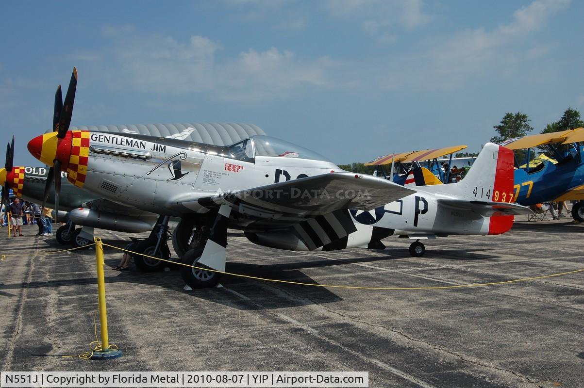 N551J, 1957 North American P-51D Mustang C/N 44-74230, Gentleman Jim