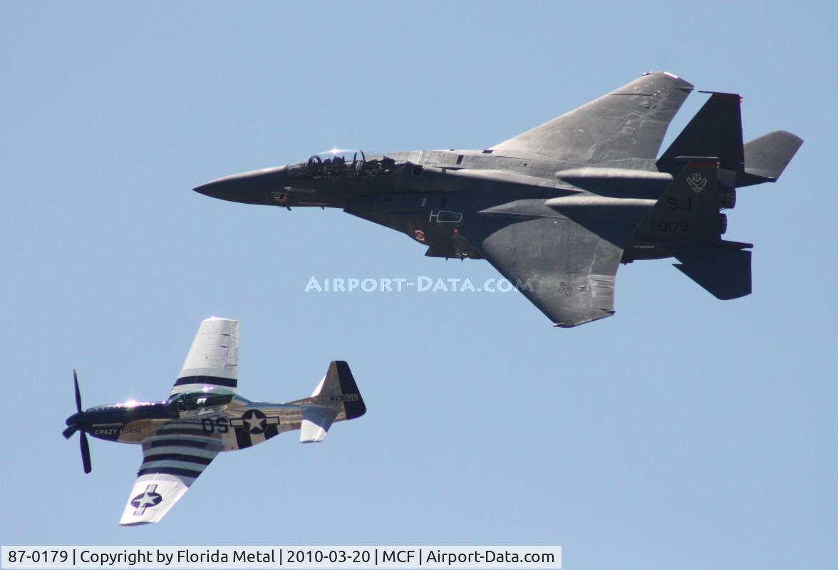 87-0179, 1987 McDonnell Douglas F-15E Strike Eagle C/N 1044/E019, F-51/P-51 heritage flight