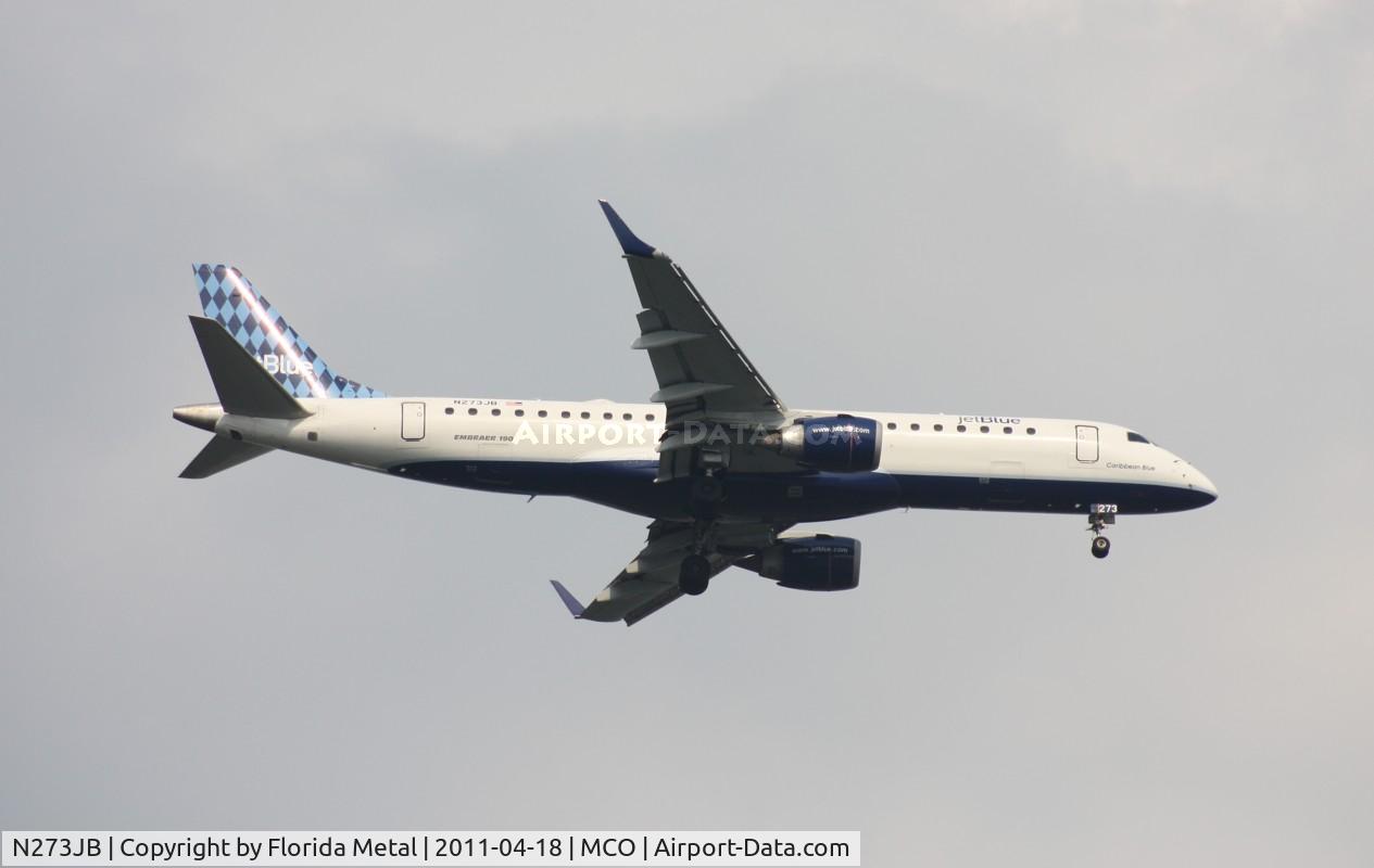 N273JB, 2007 Embraer ERJ-190-100 IGW 190AR C/N 19000073, Carribean Blue