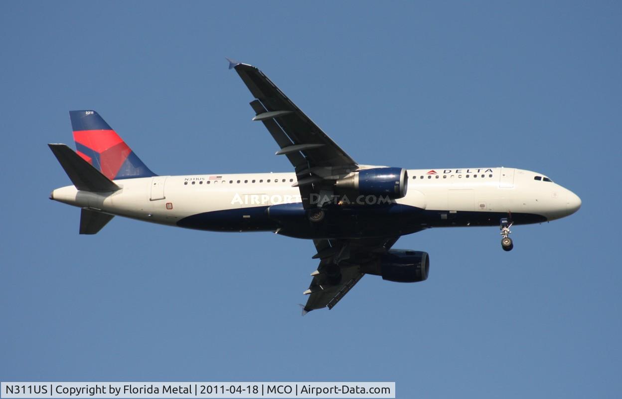 N311US, 1990 Airbus A320-211 C/N 125, Delta A320
