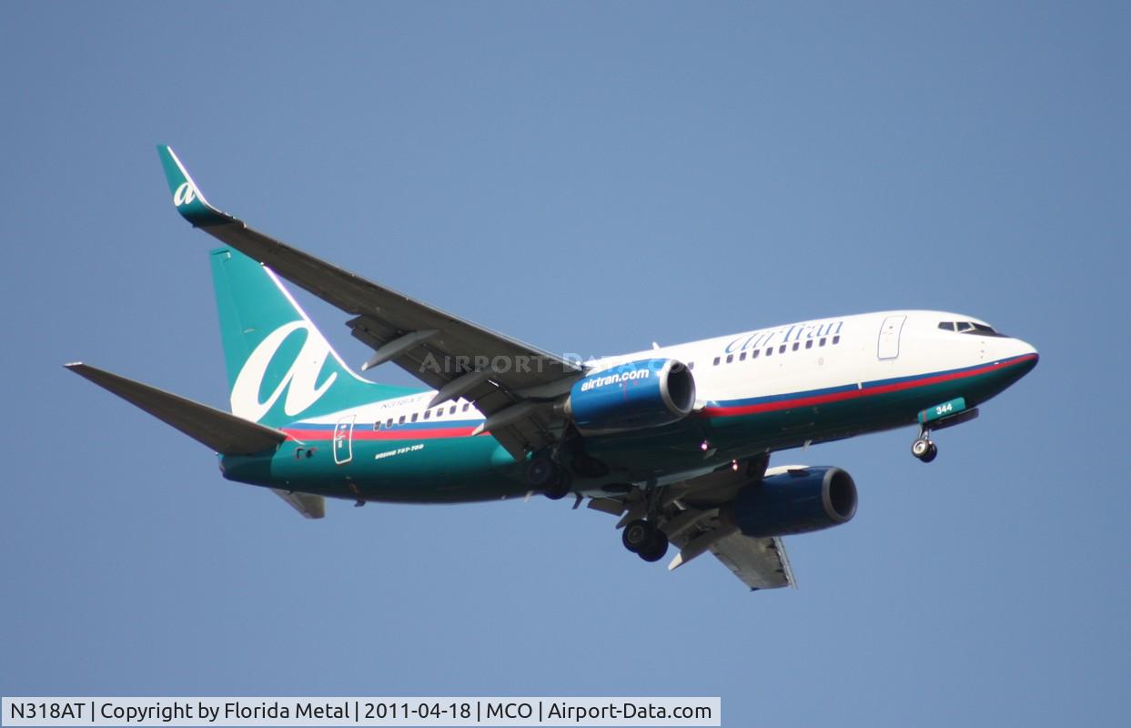 N318AT, 2007 Boeing 737-7BD C/N 33931, Air Tran 737