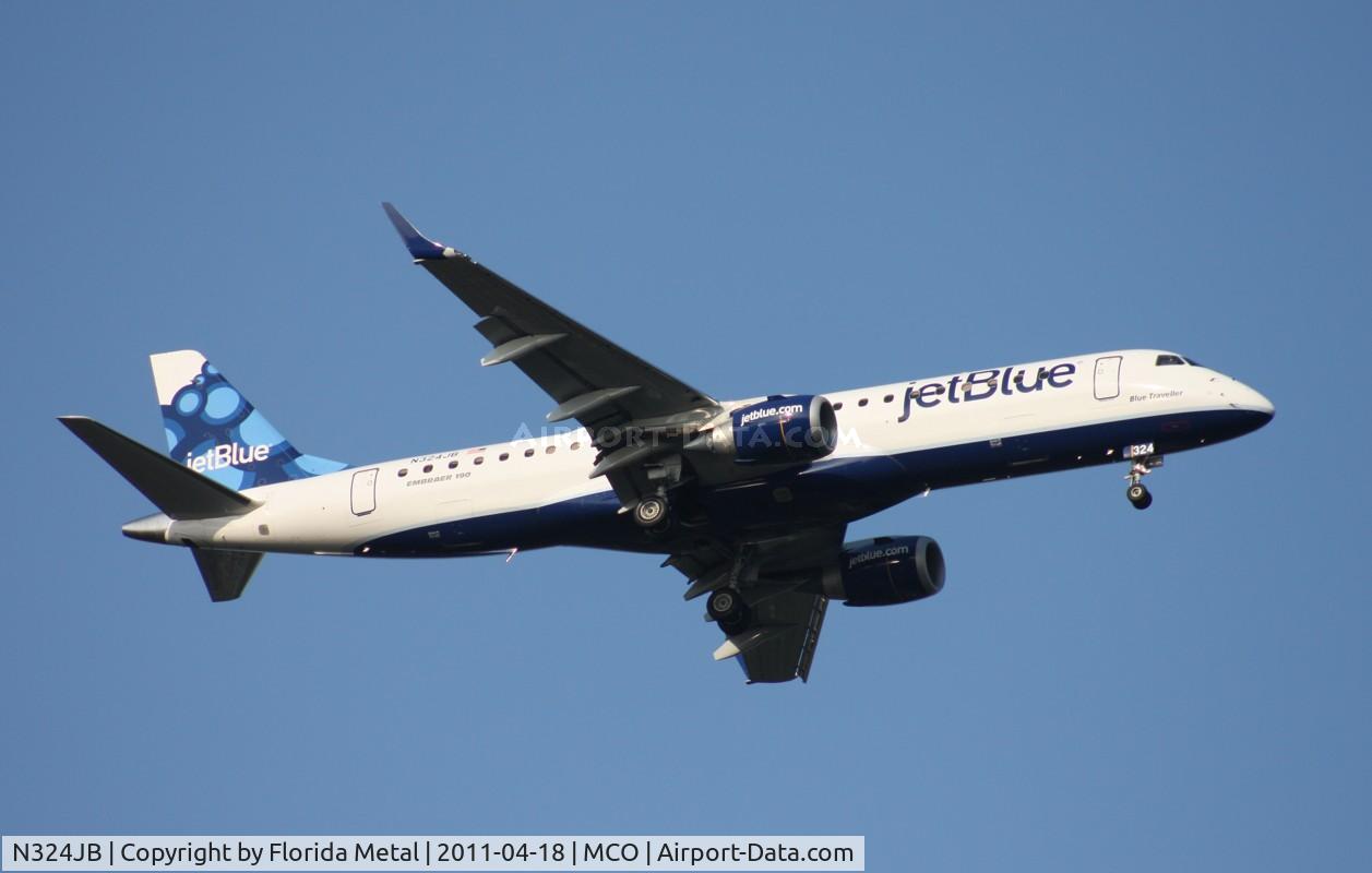 N324JB, 2010 Embraer ERJ-190-100 IGW 190AR C/N 19000388, 