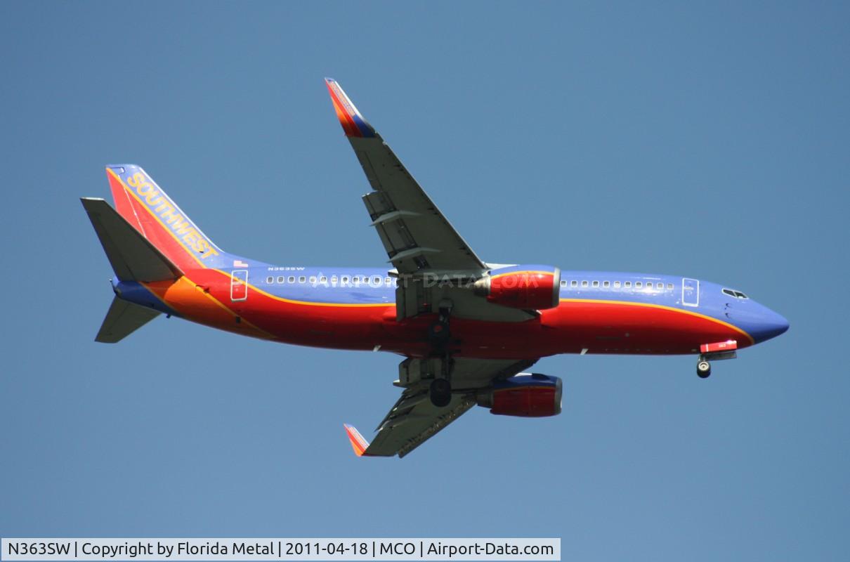N363SW, 1993 Boeing 737-3H4 C/N 26574, Southwest 737