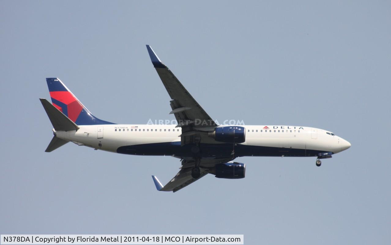 N378DA, 1999 Boeing 737-832 C/N 30265, Delta 737-800
