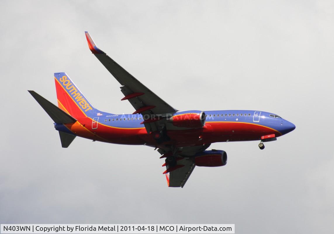 N403WN, 2001 Boeing 737-7H4 C/N 29815, Southwest 737