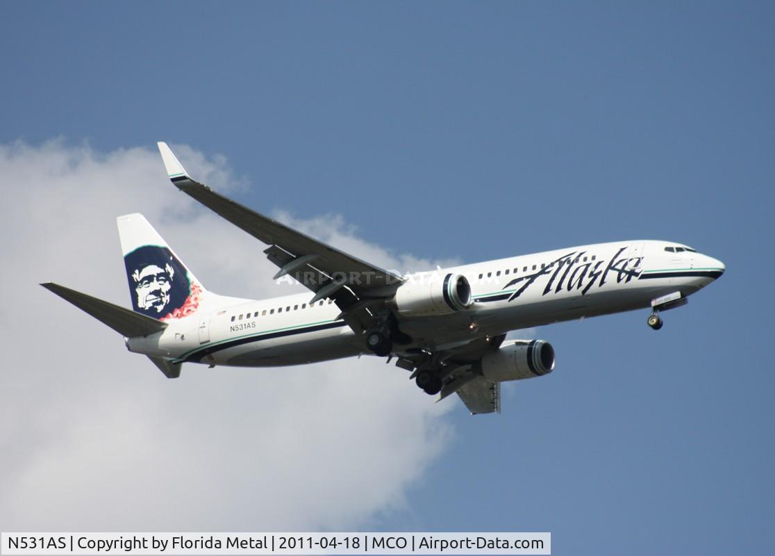N531AS, 2010 Boeing 737-890 C/N 35199, Alaska 737-800