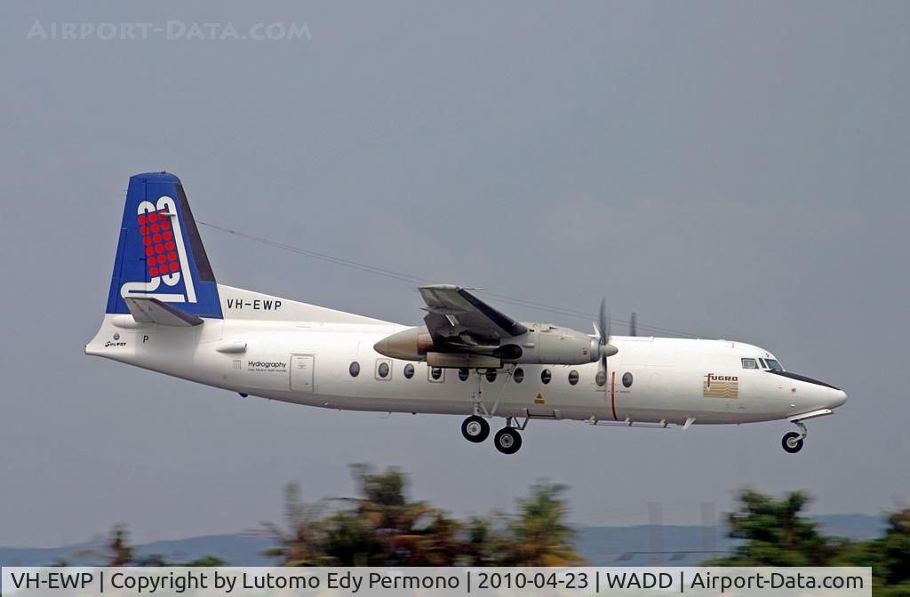 VH-EWP, 1976 Fokker F-27-500RF Friendship C/N 10534, U N K