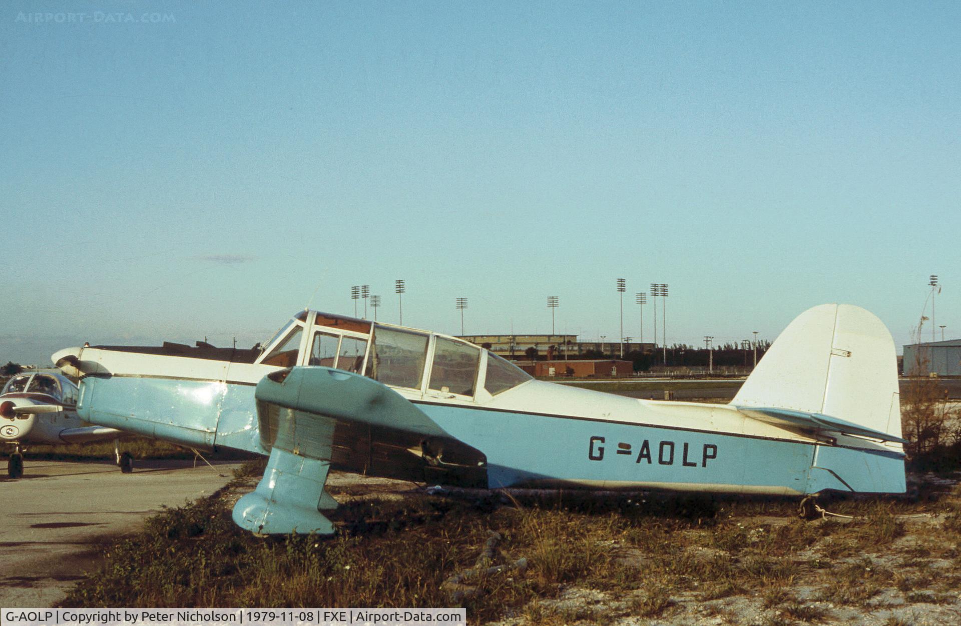 G-AOLP, 1949 Percival P-40 Prentice T1 C/N 5840/7, Prentice 1 as seen at Fort Lauderdale Executive in November 1979.