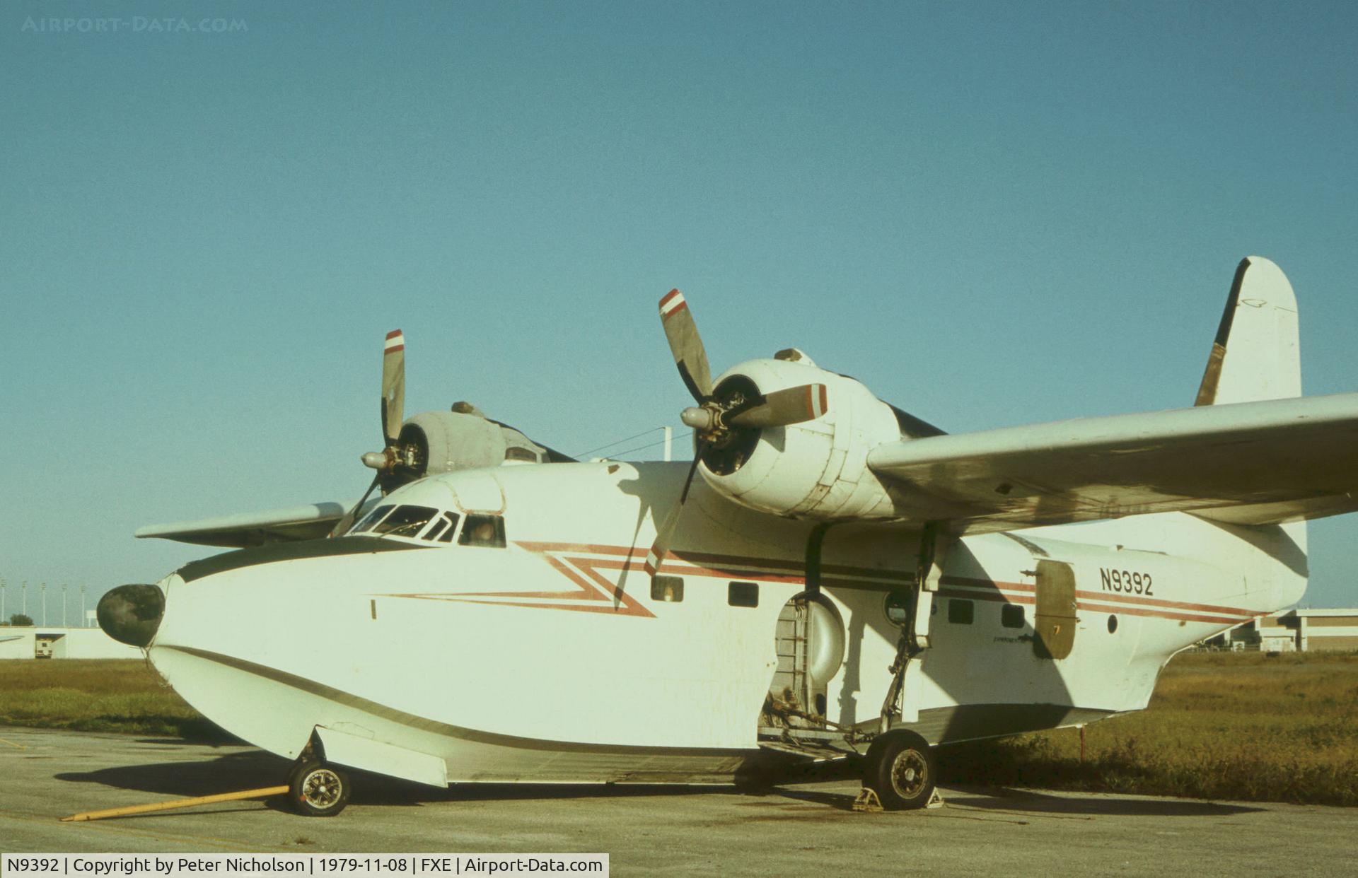 N9392, Grumman CSR-110 Albatross C/N G-456, Former Royal Canadian Air Force Albatross 9308 as seen at Fort Lauderdale Executive in November 1979.