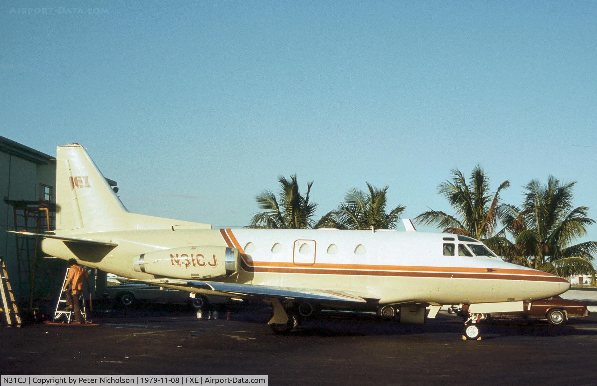 N31CJ, North American NA-265-60 Sabreliner C/N 306-26, Sabre 60 as seen at Fort Lauderdale Executive in November 1979.