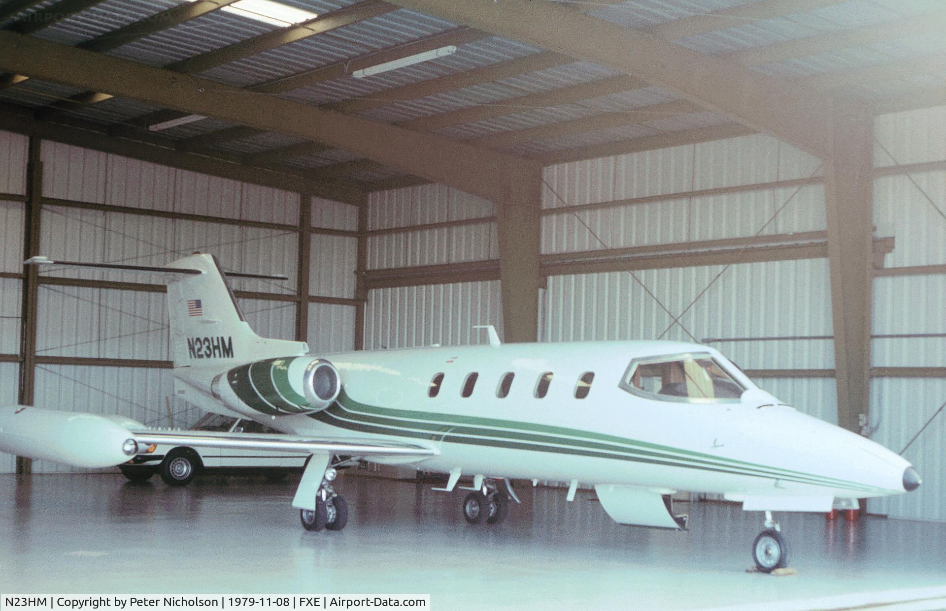 N23HM, 1978 Gates Learjet 25D C/N 262, Learjet 25D as seen at Fort Lauderdale in November 1979.