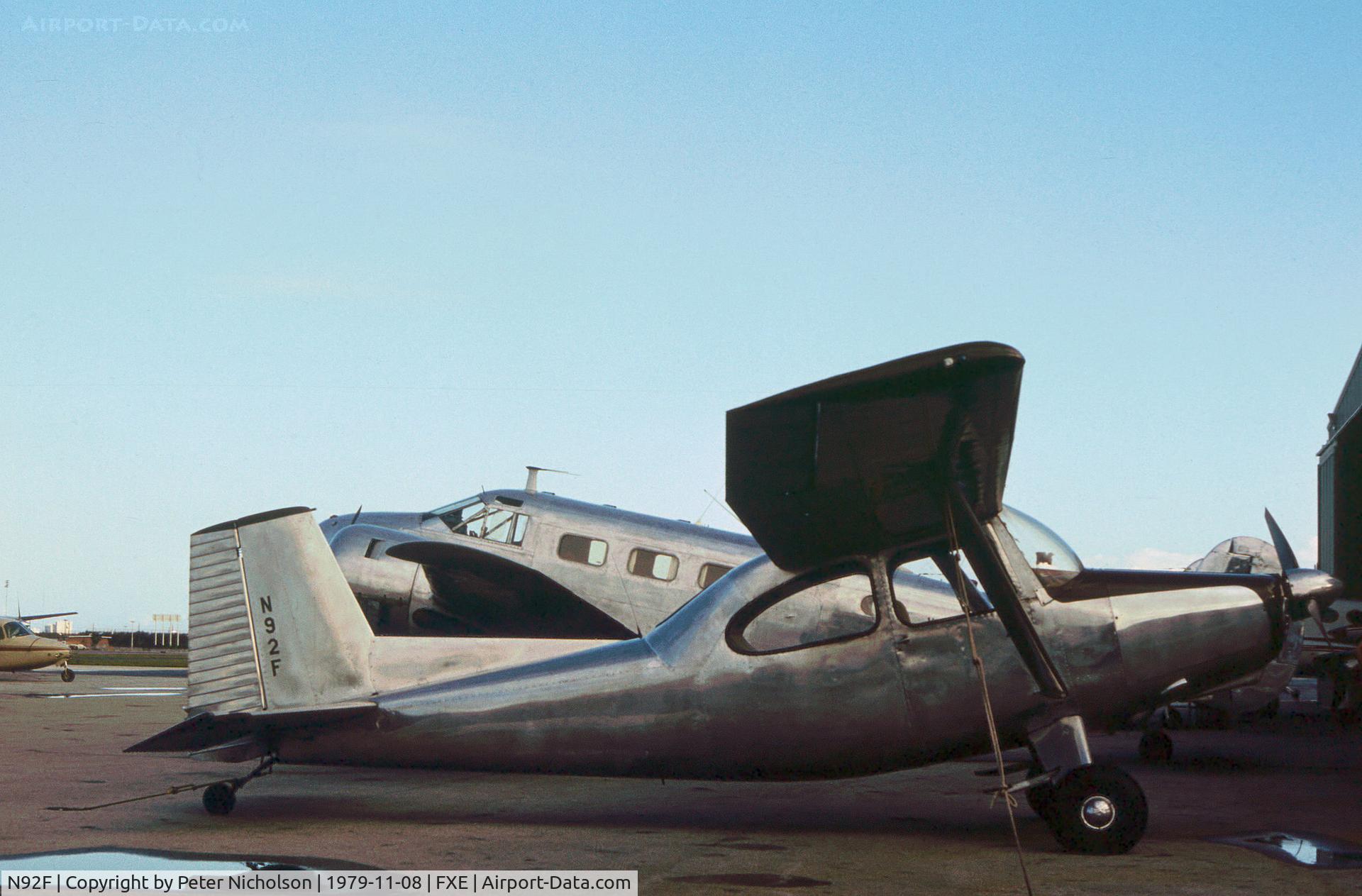 N92F, 1949 Luscombe 11A Sedan C/N 11-198, Luscombe 11A Sedan as seen at Fort Lauderdale Executive in November 1979.