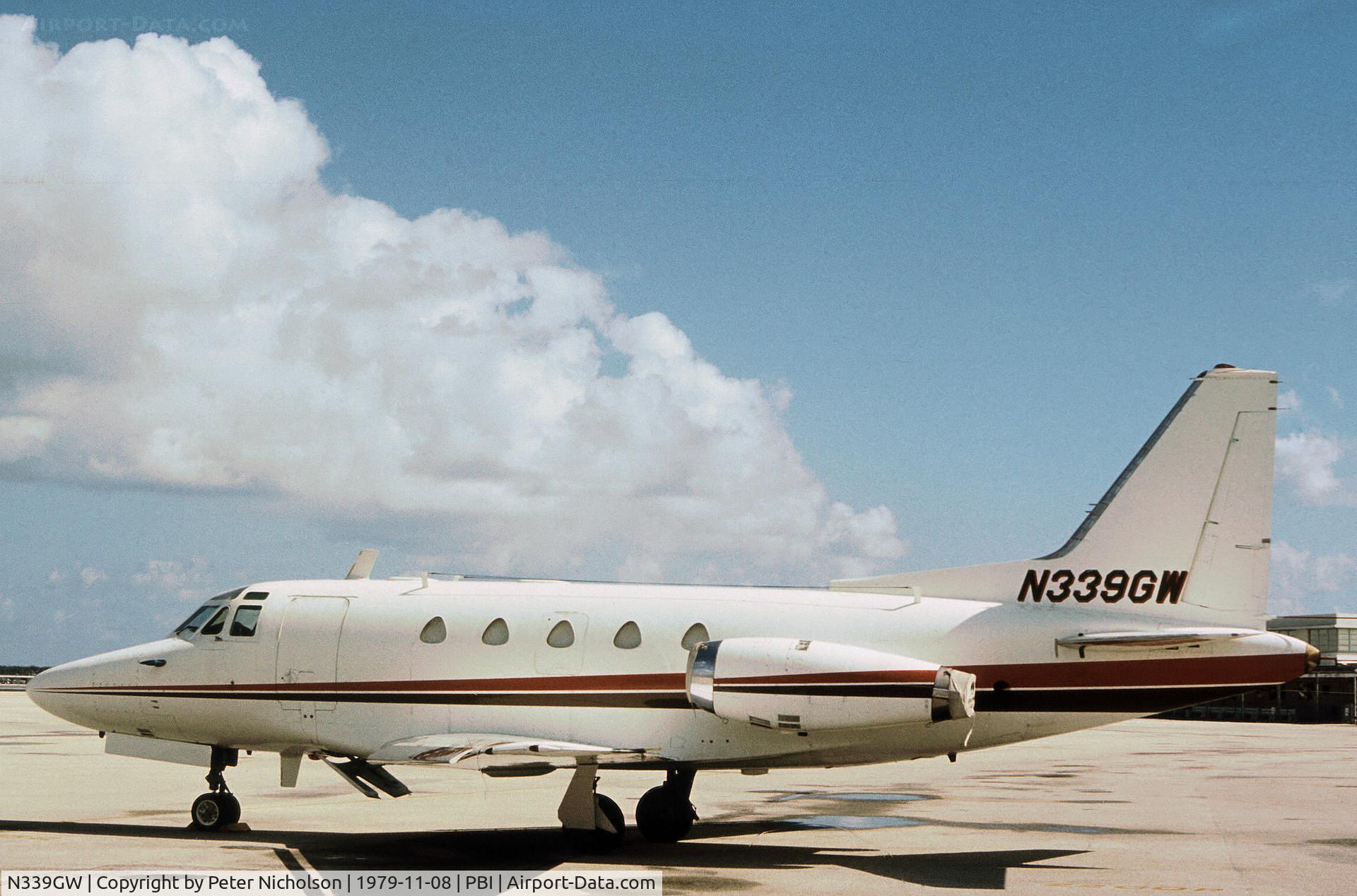 N339GW, 1968 North American NA-265-60 C/N 306-18, Sabre 60 as seen at West Palm Beach in November 1979.
