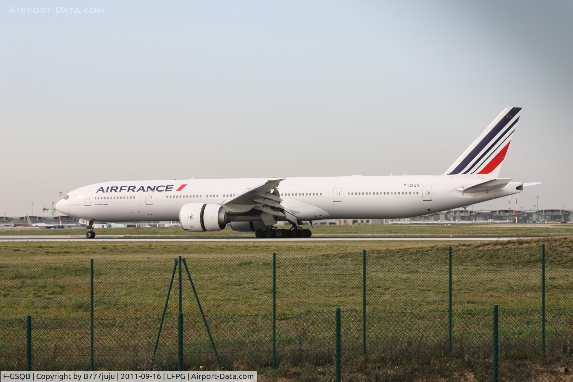 F-GSQB, 2004 Boeing 777-328/ER C/N 32724, with new Air France shem