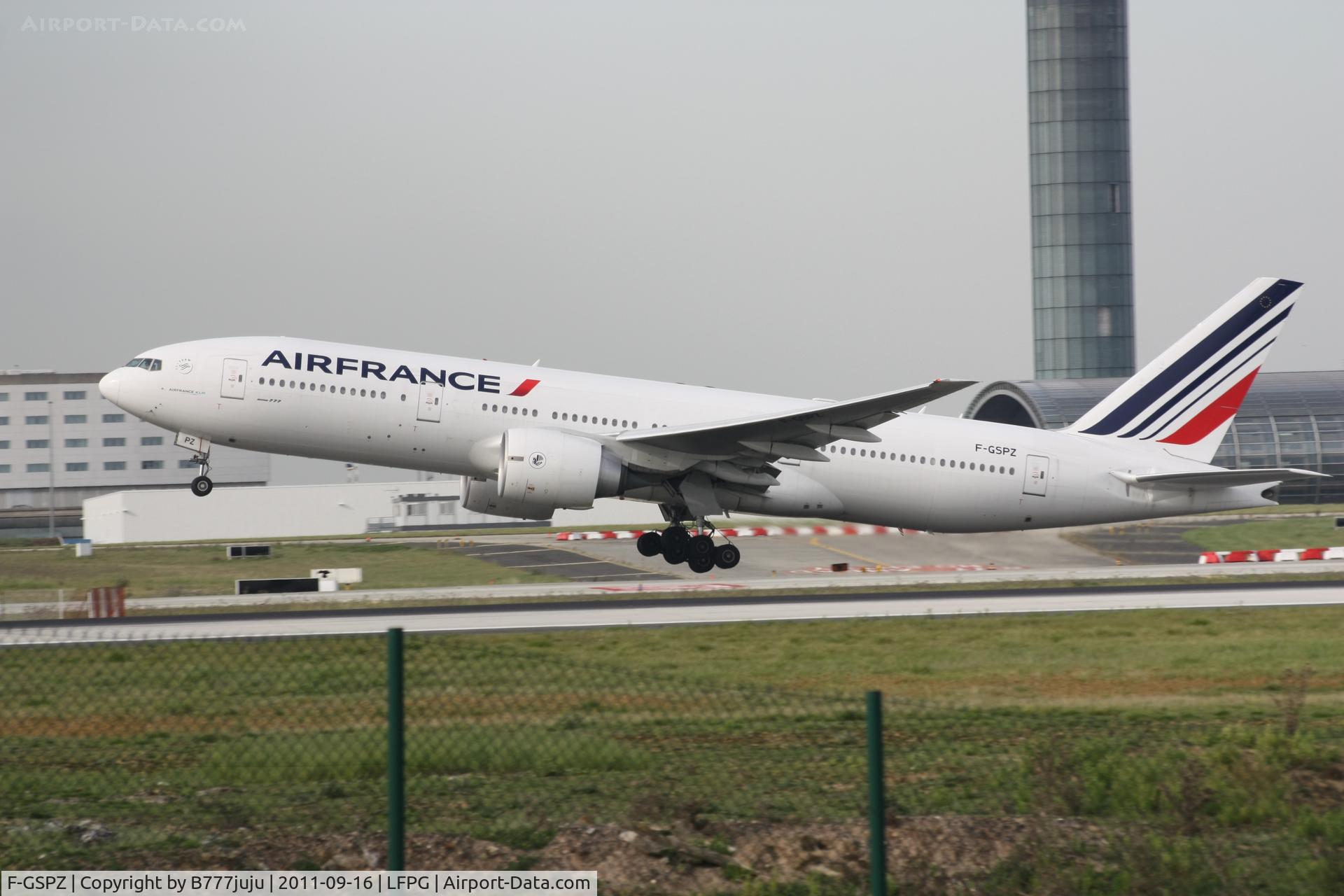 F-GSPZ, 2002 Boeing 777-228/ER C/N 32310, with new Air France shem