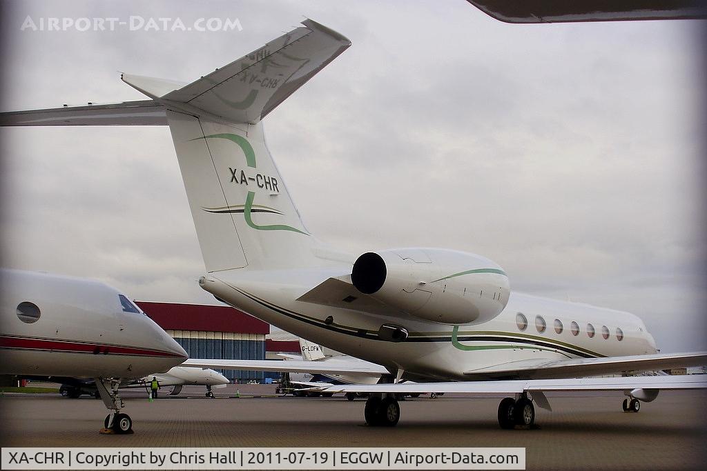 XA-CHR, 2008 Gulfstream Aerospace V-SP G550 C/N 5182, Mexican bizjet at Luton