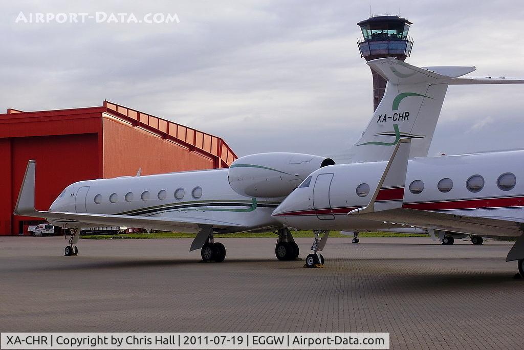 XA-CHR, 2008 Gulfstream Aerospace V-SP G550 C/N 5182, Mexican bizjet at Luton