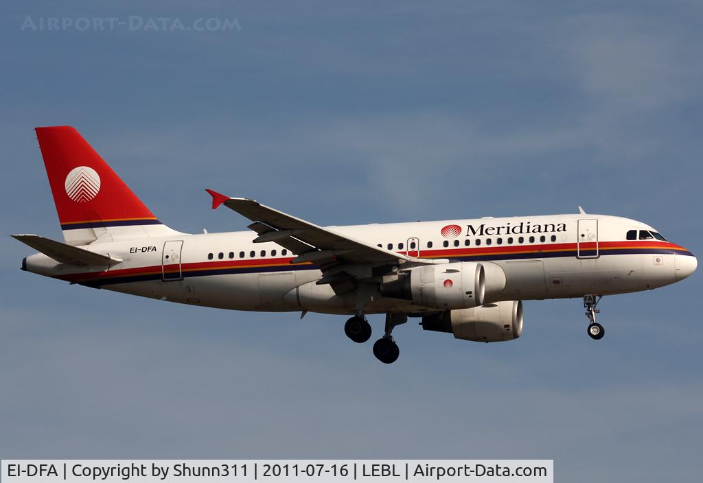 EI-DFA, 2000 Airbus A320-232 C/N 1305, Landing rwy 25R