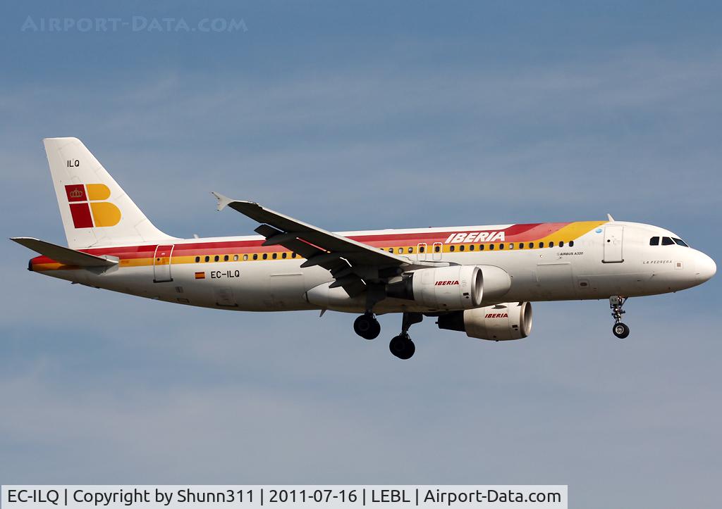 EC-ILQ, 2002 Airbus A320-214 C/N 1736, Landing rwy 25R