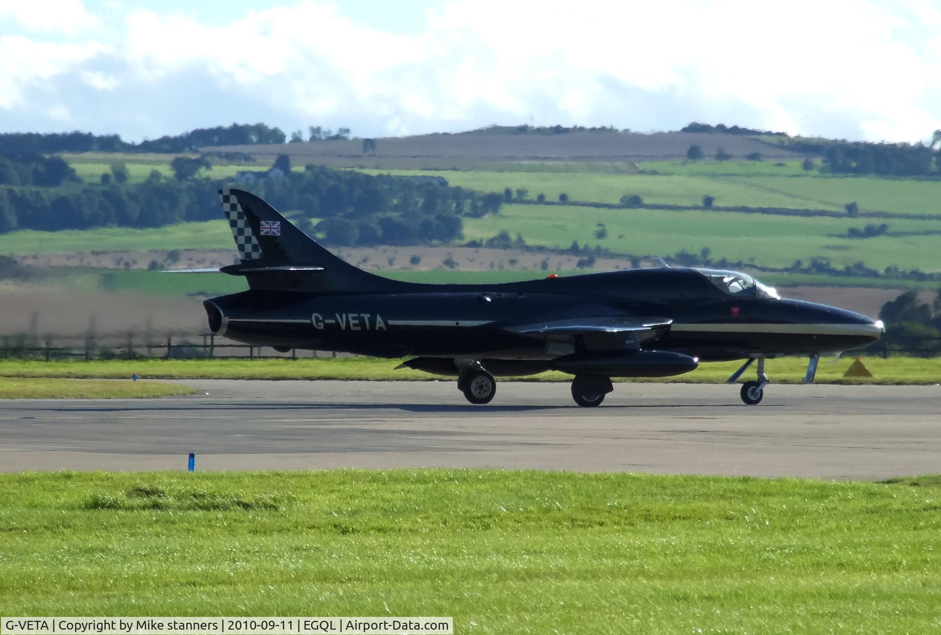 G-VETA, 1958 Hawker Hunter T.7 C/N 41H-693751, G-VETA Lands back at Leuchars after it's 4 ship display with G-GAII,G-PRII & G-ETPS