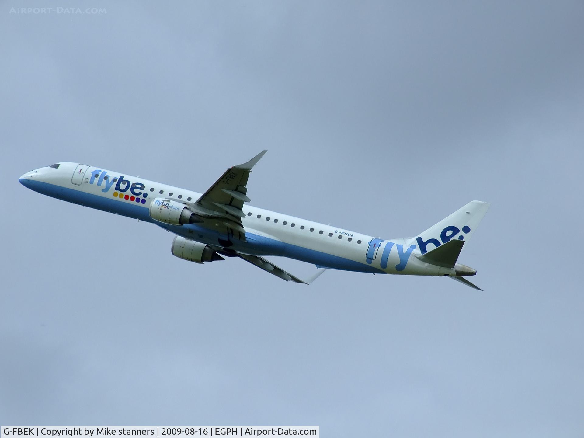 G-FBEK, 2008 Embraer 195LR (ERJ-190-200LR) C/N 19000168, 