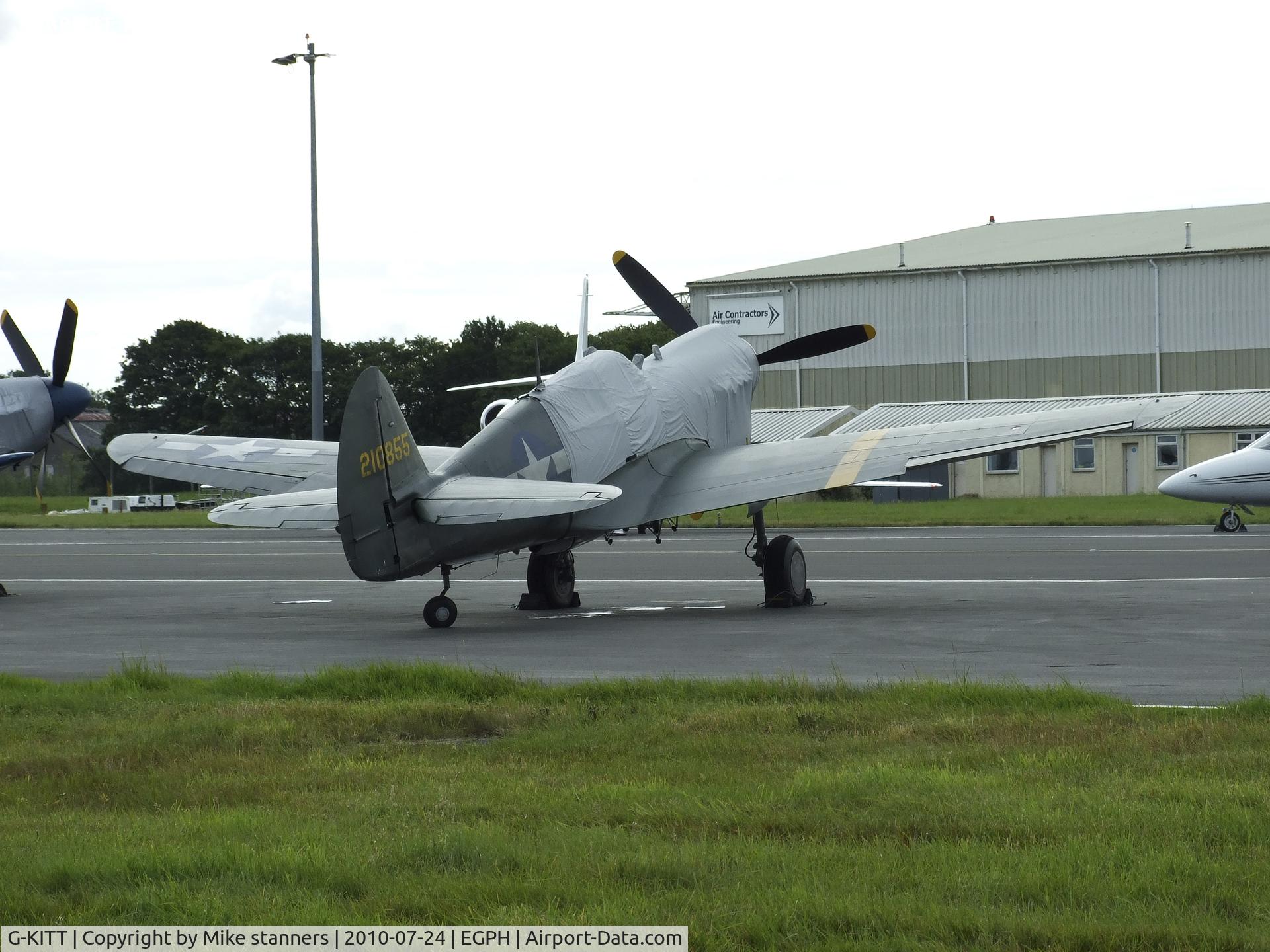 G-KITT, 1943 Curtiss P-40M Warhawk C/N 27490, Duxford based P-40M Kittyhawk at EDI For the East fortune airshow