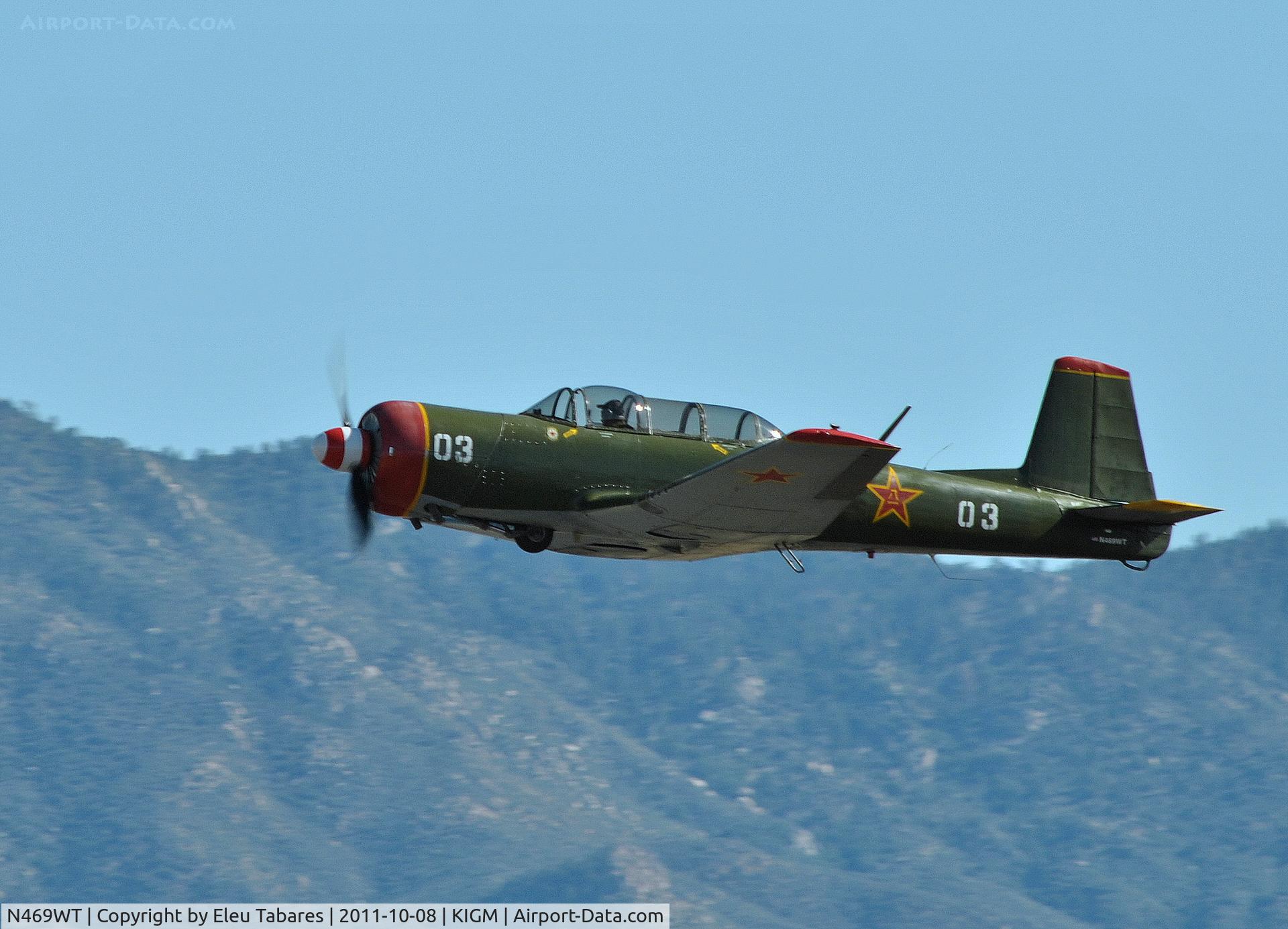 N469WT, 1985 Nanchang CJ-6A C/N 4132024, Taken during the 2011 Kingman Air Show in Kingman, Arizona.