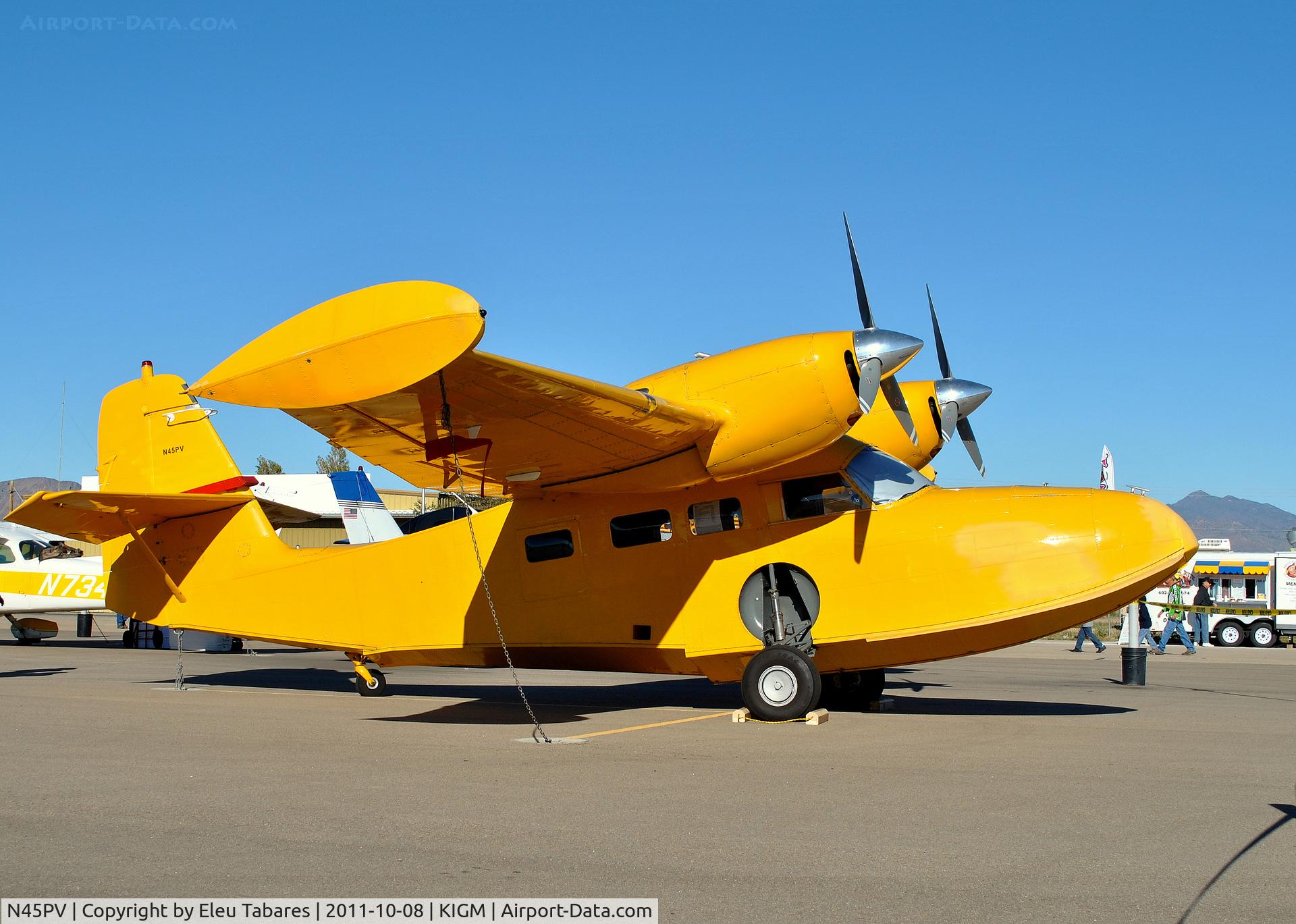 N45PV, 1944 Grumman G-44 Widgeon C/N 1380, Taken during 2011 Kingman Air Show in Kingman, Arizona.