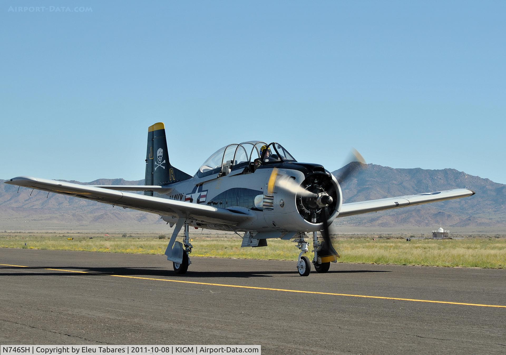 N746SH, North American T-28C Trojan C/N 226-69, Taken during the 2011 Kingman Air Show in Kingman, Arizona.