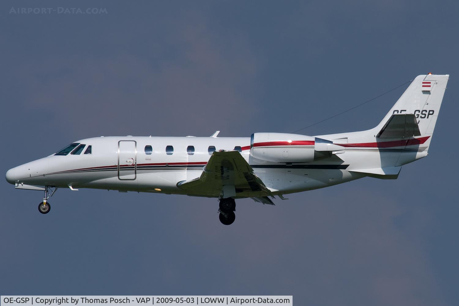 OE-GSP, 2008 Cessna 560XL Citation XLS C/N 560-5756, Jetalliance