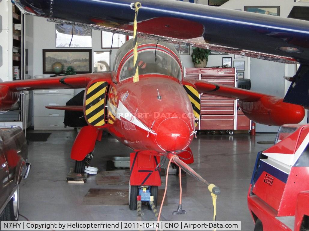 N7HY, 1962 Folland Gnat T.1 C/N FL529, Parked in the hanger