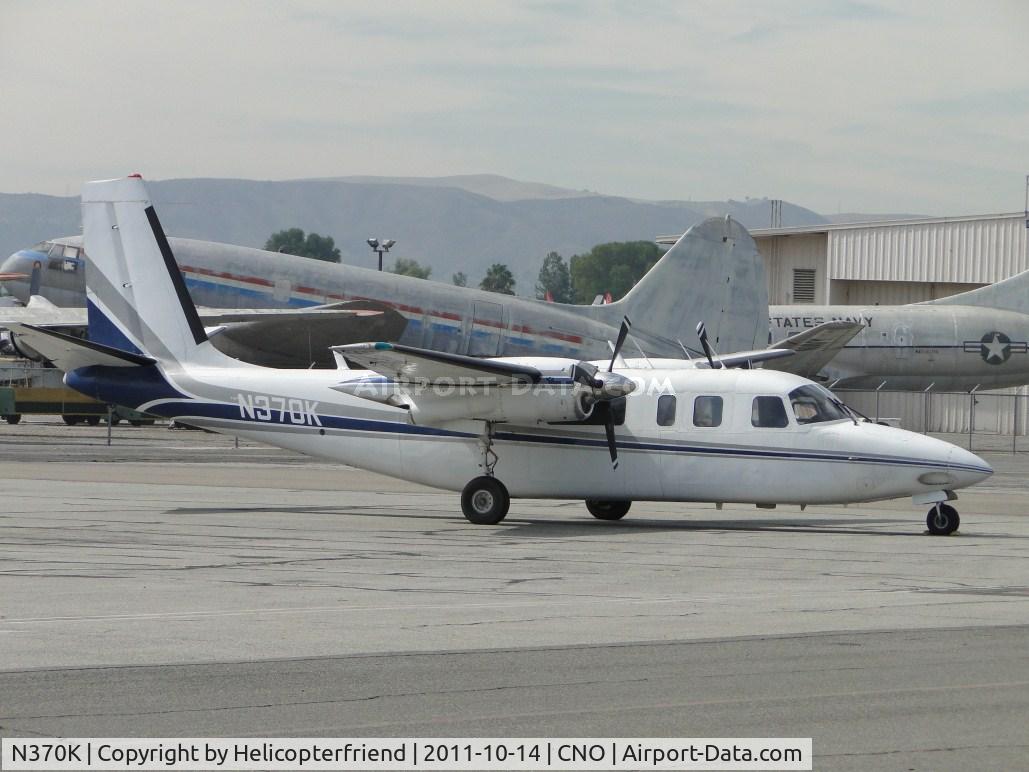 N370K, 1966 Aero Commander 680V Turbo Commander C/N 1570-25, Parked near the west fueling area