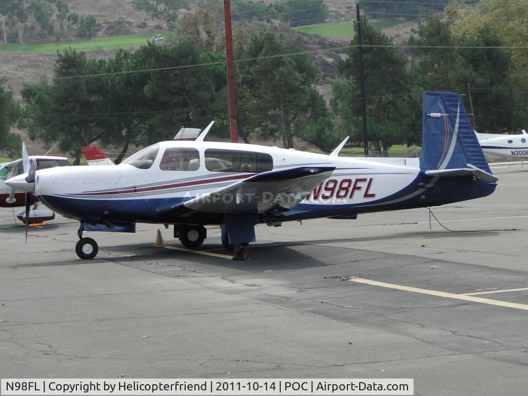 N98FL, 2007 Mooney M20TN Acclaim C/N 31-0046, Parked in transient parking